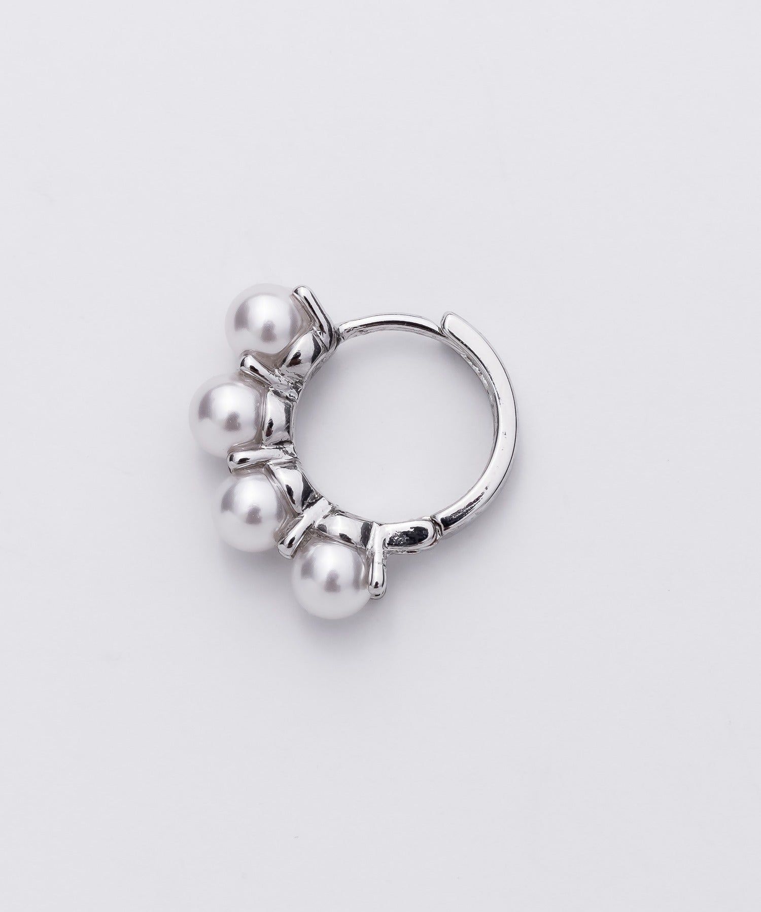 ciite' シーテ ピアス（両耳用） 4連パールフープピアス (両耳用)