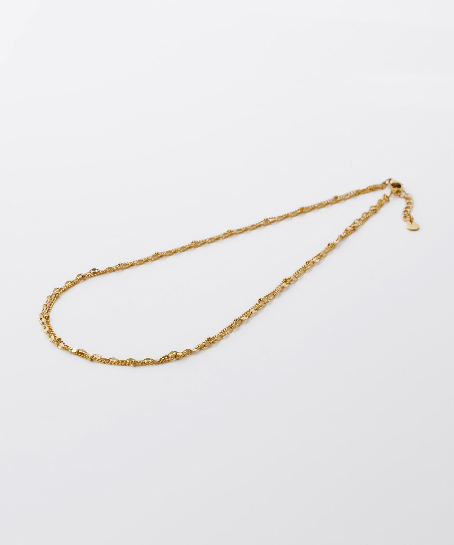 ciite' シーテ ネックレス 【 金属アレルギー対応 】 2連チェーンネックレス サージカルステンレス