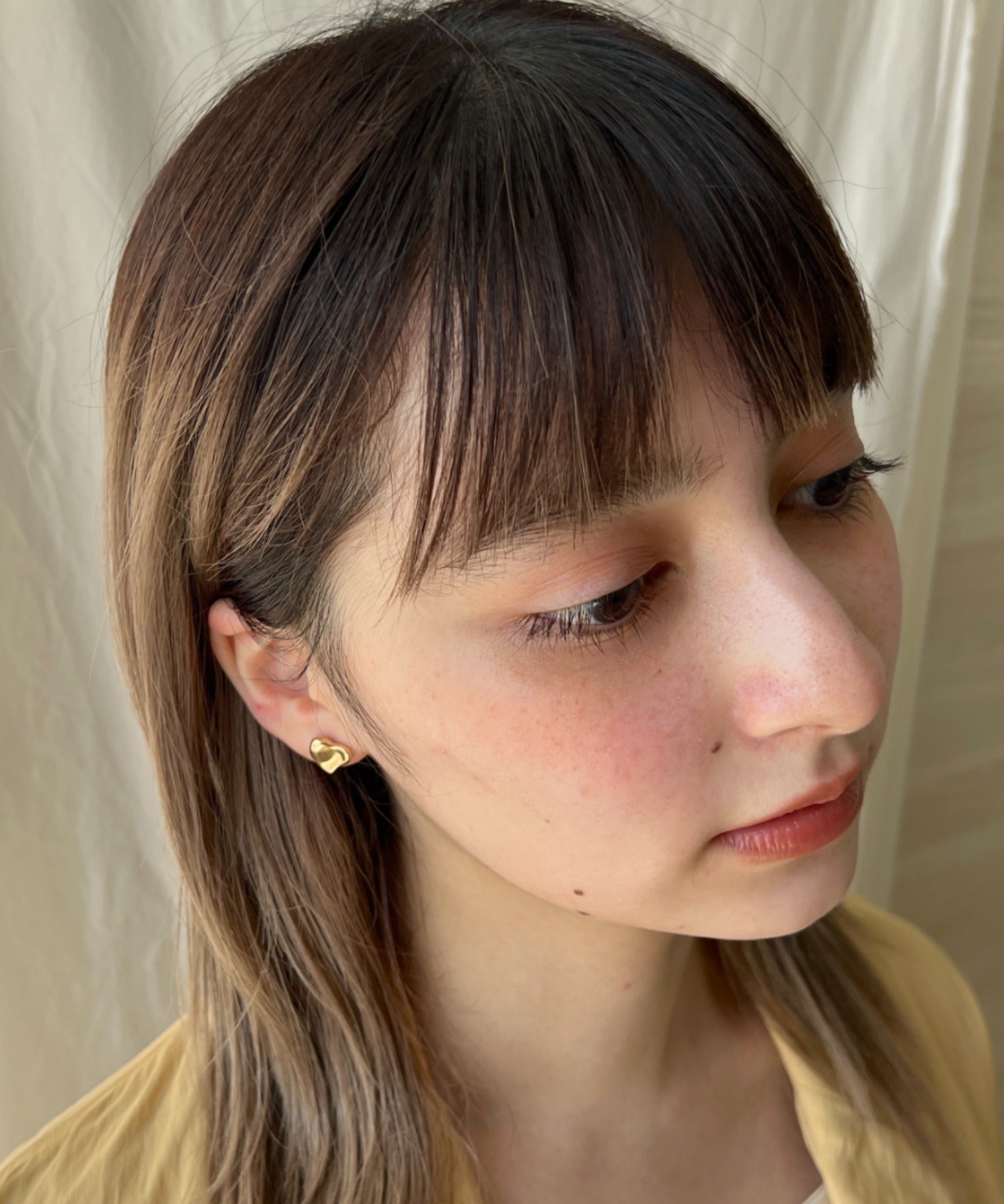 ciite' シーテ ピアス（両耳用） ニュアンスハートピアス (両耳用)