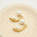 ciite' シーテ ピアス（両耳用） 【 金属アレルギー対応 】パールキャッチ デザインピアス サージカルステンレス