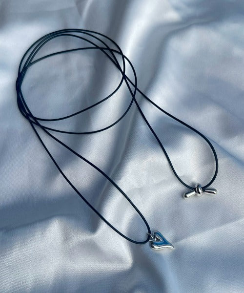 ciite' シーテ ネックレス メタルハートトップ コードチョーカー / ネックレス