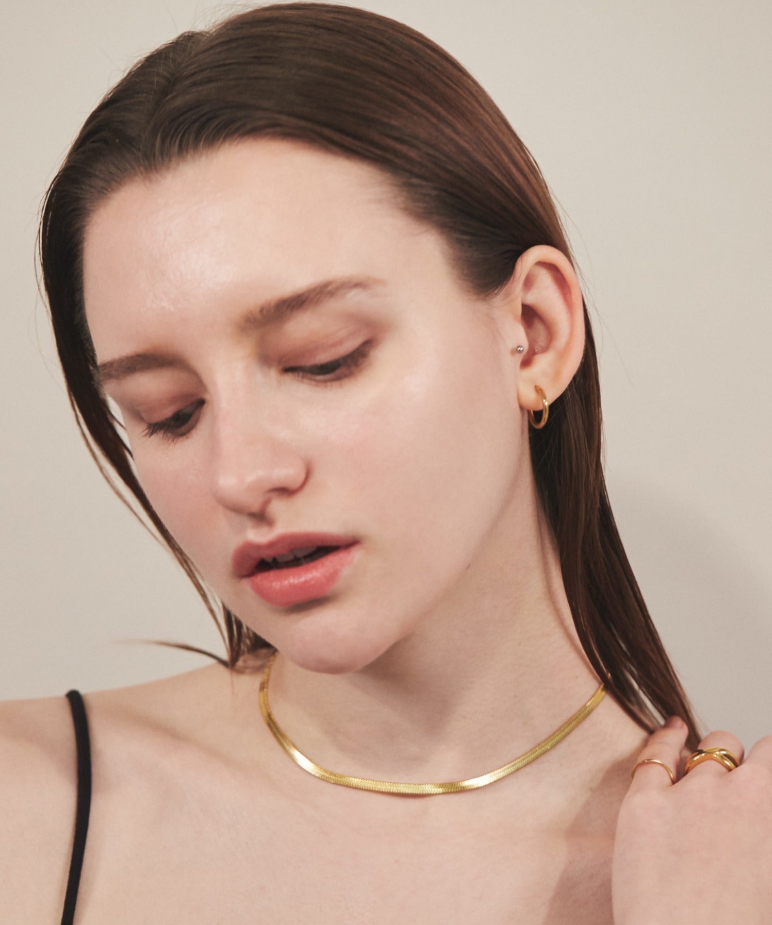 ciite' シーテ ネックレス 【 金属アレルギー対応 】 4mm スネークチェーンネックレス サージカルステンレス