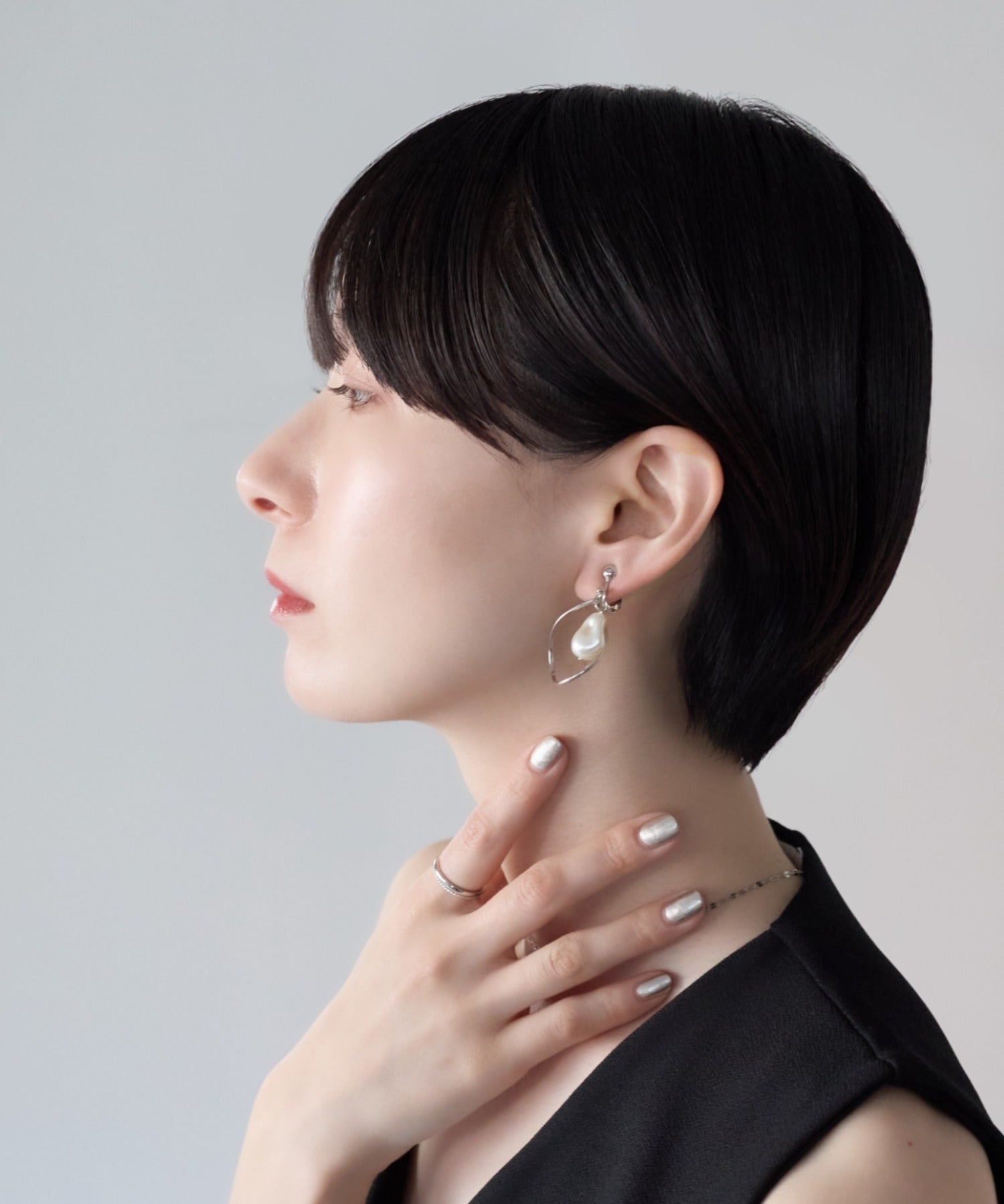ciite' シーテ イヤリング シリコン付 デザインパール イヤリング