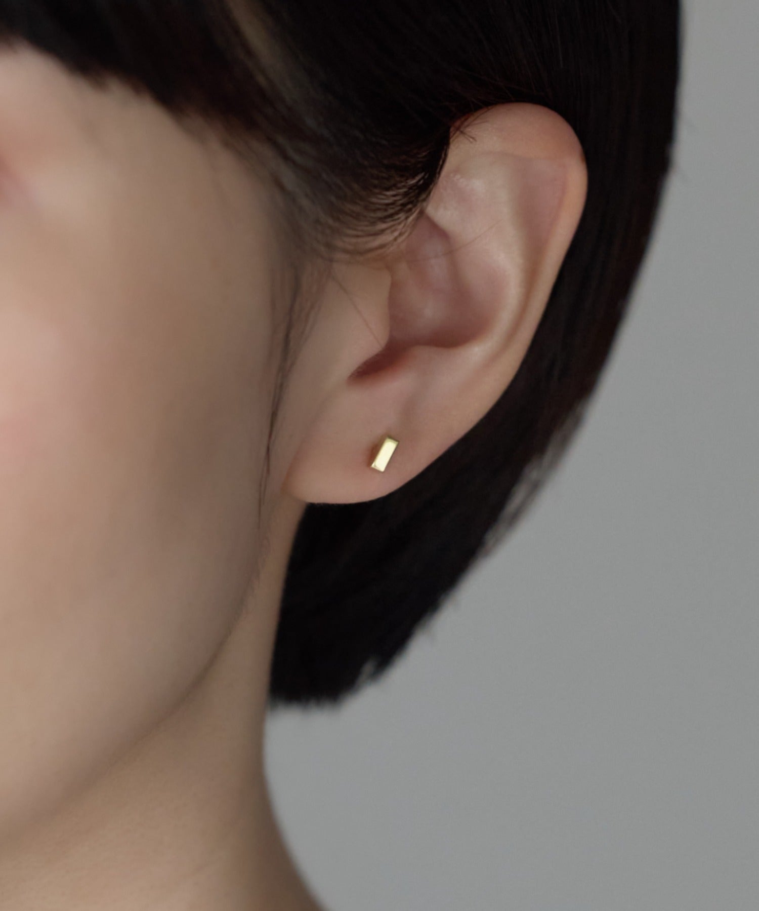 ciite' シーテ ピアス（両耳用） 【金属アレルギー対応】レクタングルバー ピアス