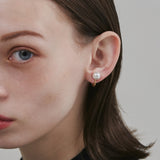 ciite' シーテ イヤリング 【 金属アレルギー対応 】 シンプルパールイヤリング サージカルステンレス (両耳用)