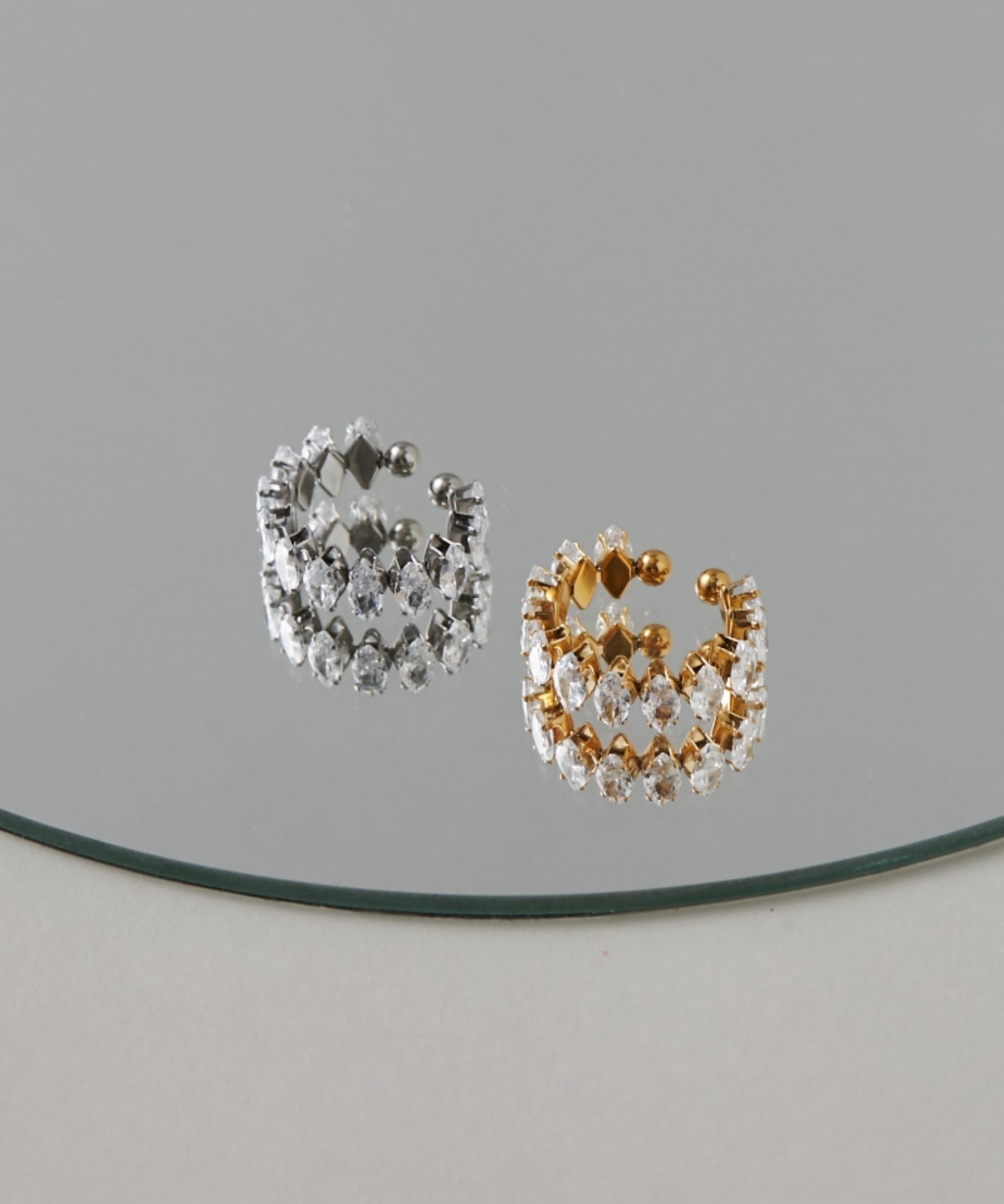 ciite' シーテ リング 【 金属アレルギー対応 】 ジルコニアデザインリング サージカルステンレス