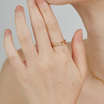 ciite' シーテ リング 【 金属アレルギー対応 】 ビジュークロスリング サージカルステンレス