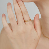 ciite' シーテ リング 【 金属アレルギー対応 】 ビジュークロスリング サージカルステンレス