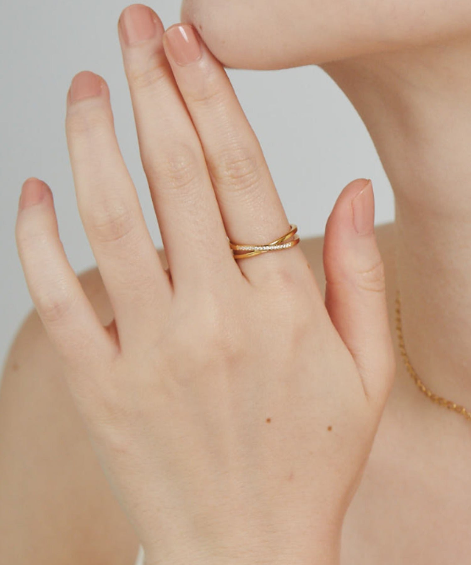 ciite' シーテ リング 【 金属アレルギー対応 】 ビジュークロスリング サージカルステンレス