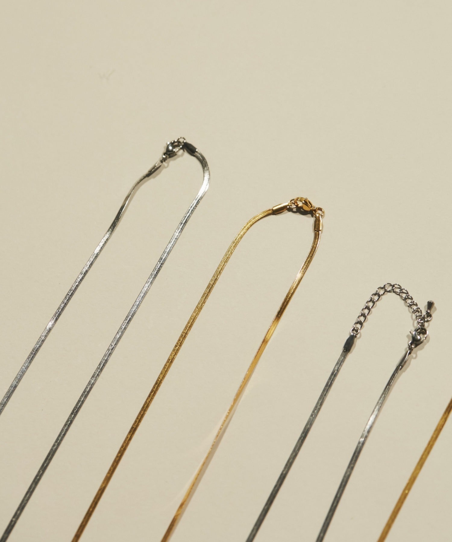 ciite' シーテ ネックレス 【 金属アレルギー対応 】 4mm スネークチェーンネックレス サージカルステンレス