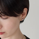 ciite' シーテ ピアス（両耳用） 【金属アレルギー対応】シンプルスクエア ピアス