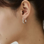 ciite' シーテ ピアス（両耳用） 【 金属アレルギー対応 】 4サイズ展開 シンプルフープピアス サージカルステンレス（両耳用）