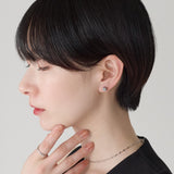 ciite' シーテ ピアス（両耳用） 【金属アレルギー対応】シンプルスクエア ピアス