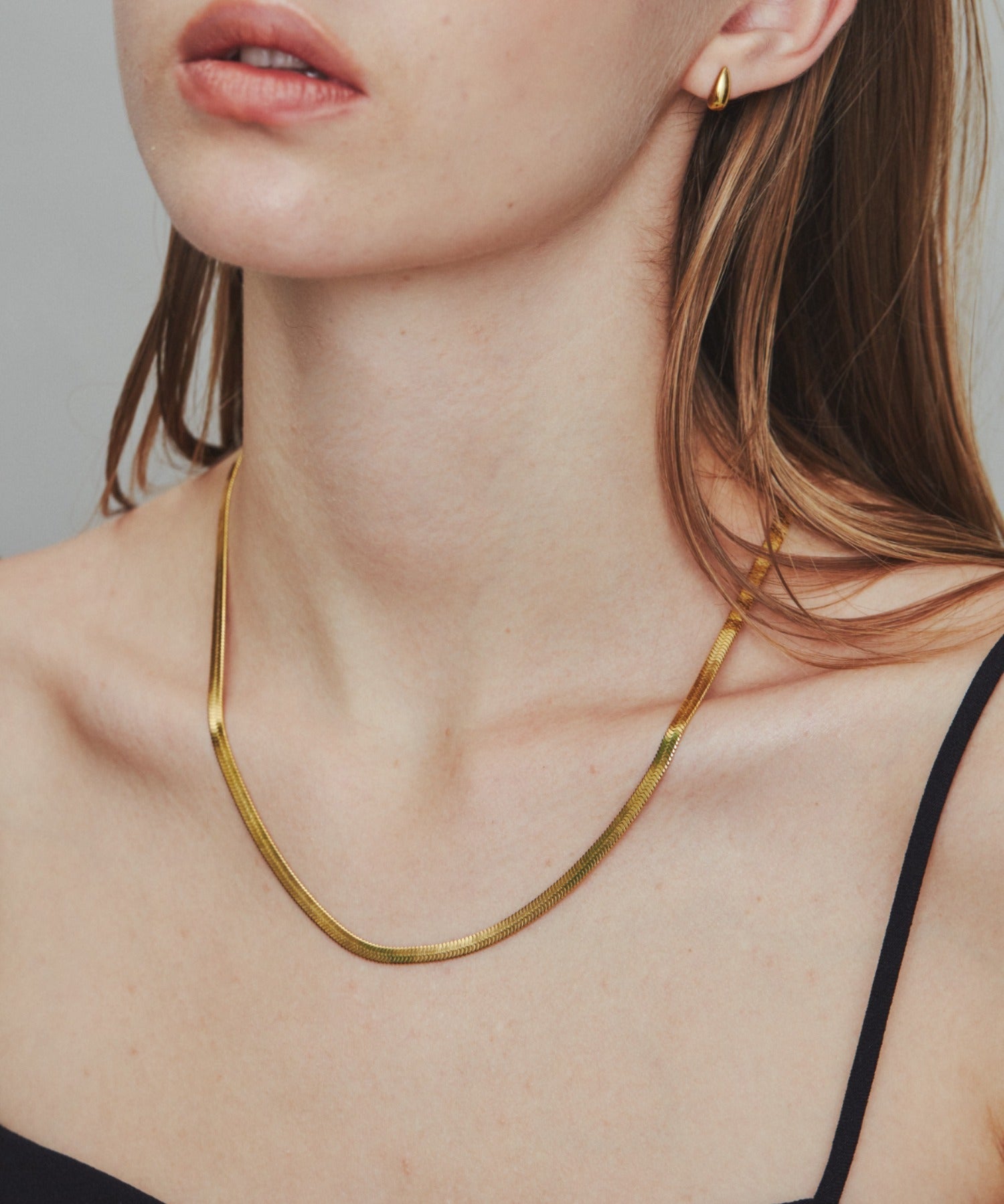 ciite' シーテ ネックレス 【 金属アレルギー対応 】 4mm スネークチェーンネックレス サージカルステンレス