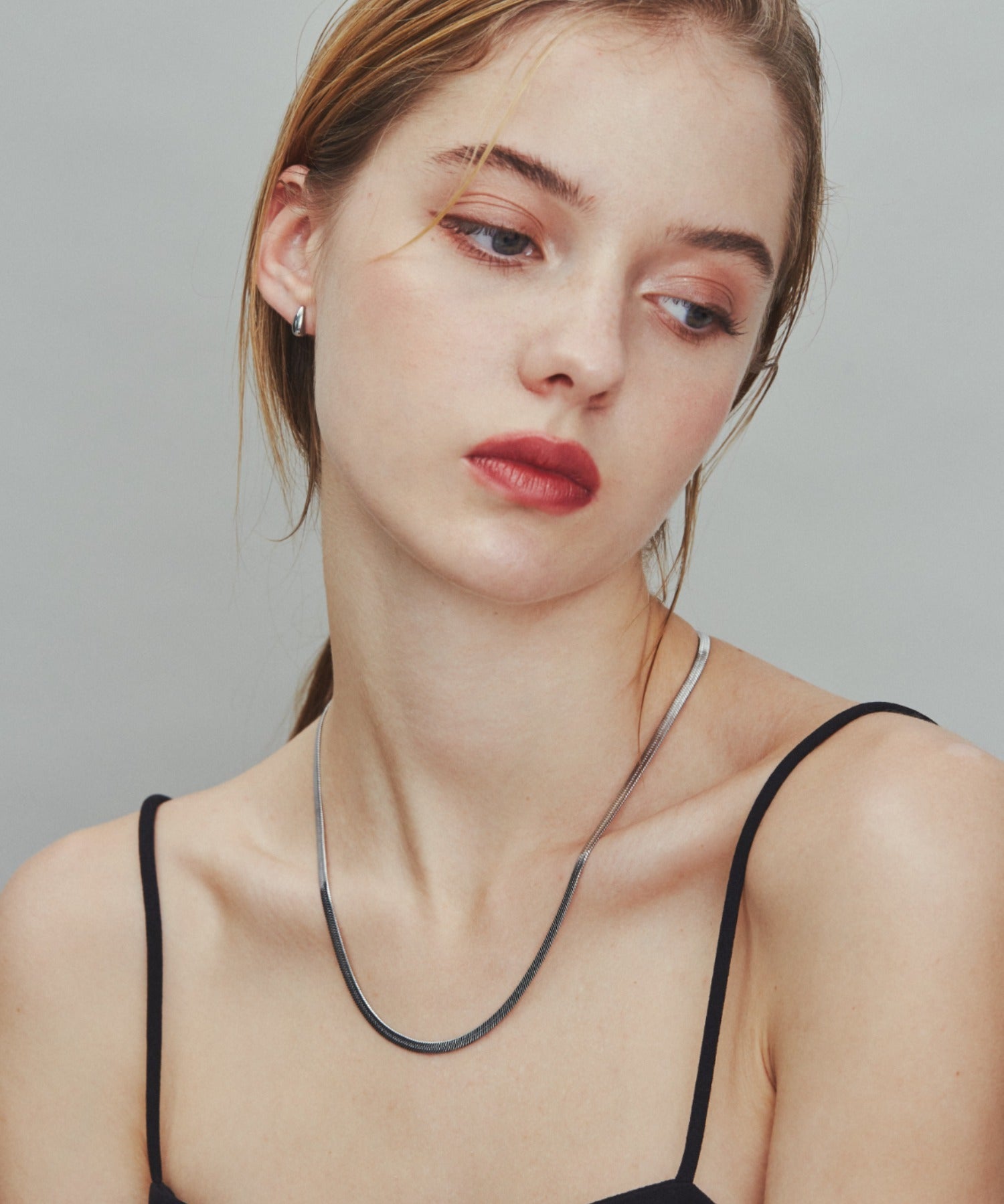 ciite' シーテ ネックレス 【 金属アレルギー対応 】 4mm スネークチェーンネックレス サージカルステンレス