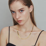 ciite' シーテ ネックレス 【 金属アレルギー対応 】 4mm スネークチェーンネックレス サージカルステンレス