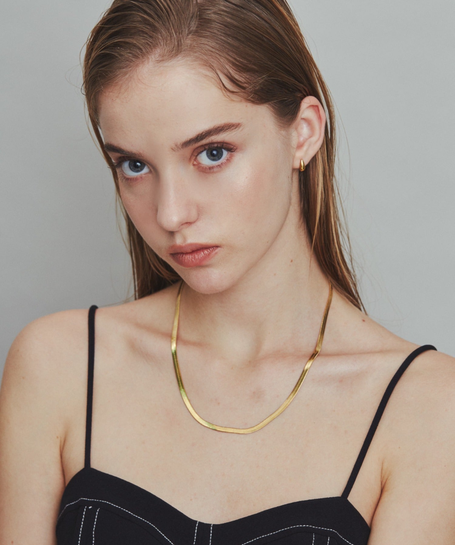 ciite' シーテ ネックレス 【 金属アレルギー対応 】 4mm スネークチェーンネックレス サージカルステンレス