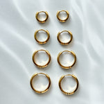 ciite' シーテ ピアス（両耳用） 【 金属アレルギー対応 】 4サイズ展開 シンプルフープピアス サージカルステンレス（両耳用）