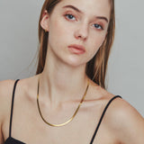 ciite' シーテ ネックレス 【 金属アレルギー対応 】 4mm スネークチェーンネックレス サージカルステンレス