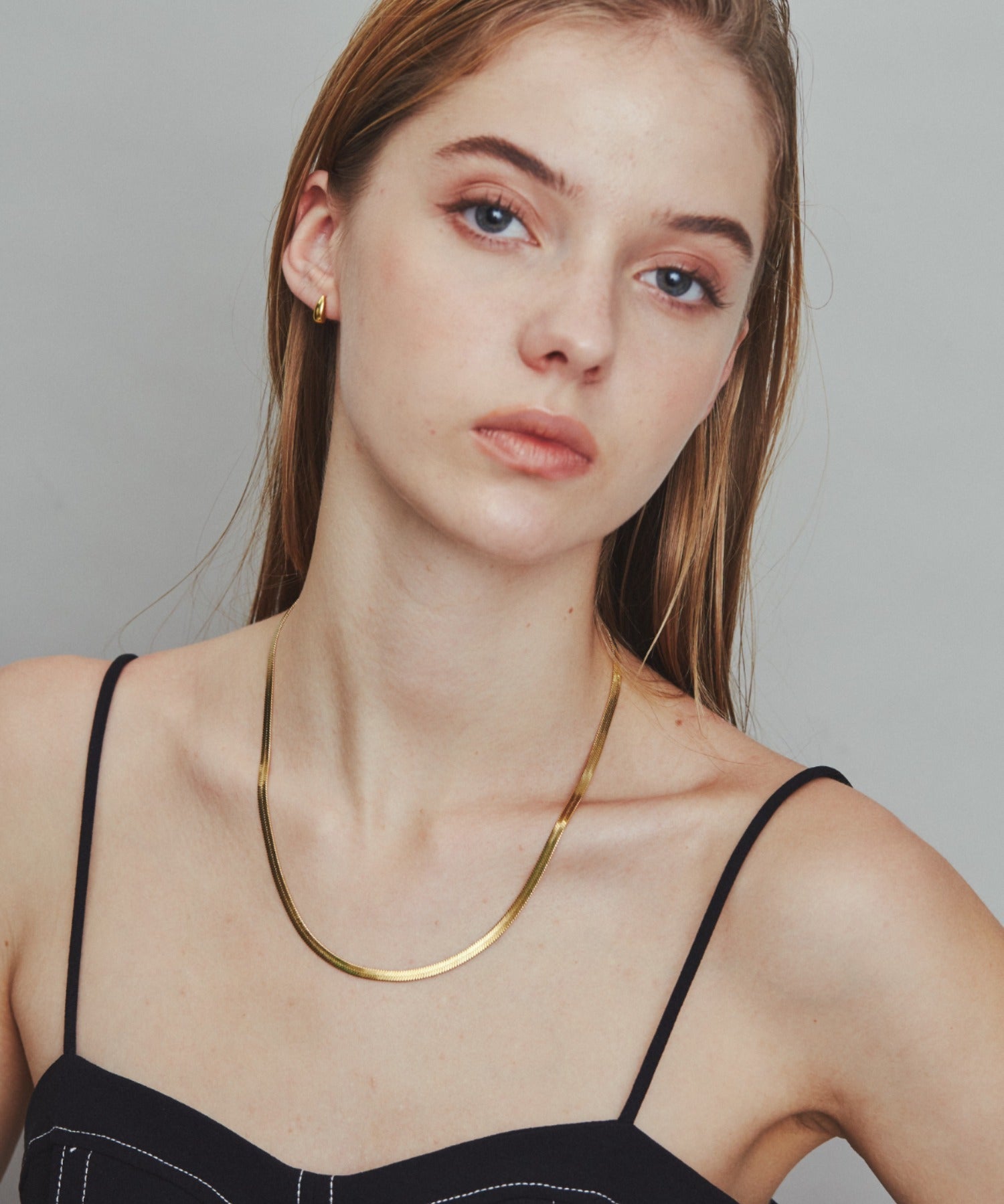 ciite' シーテ ネックレス 【 金属アレルギー対応 】 4mm スネークチェーンネックレス サージカルステンレス