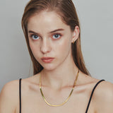 ciite' シーテ ネックレス 【 金属アレルギー対応 】 4mm スネークチェーンネックレス サージカルステンレス