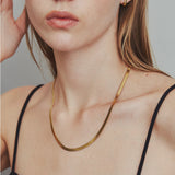 ciite' シーテ ネックレス 【 金属アレルギー対応 】 4mm スネークチェーンネックレス サージカルステンレス