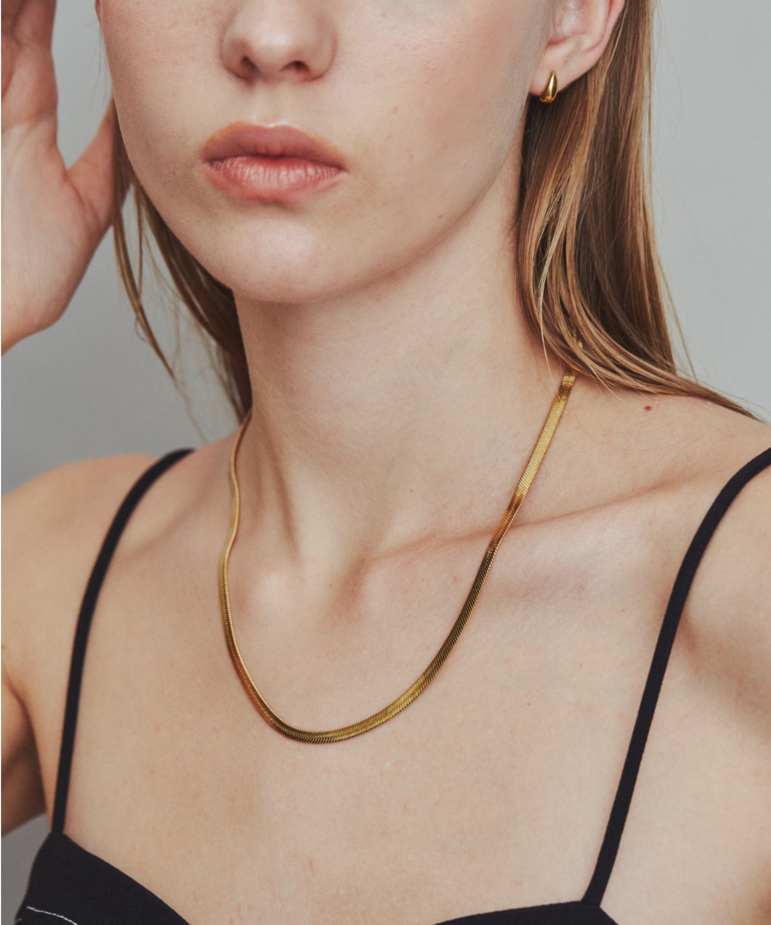 ciite' シーテ ネックレス 【 金属アレルギー対応 】 4mm スネークチェーンネックレス サージカルステンレス