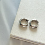 ciite' シーテ ピアス（両耳用） 【 金属アレルギー対応 】 4サイズ展開 シンプルフープピアス サージカルステンレス（両耳用）