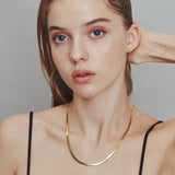 ciite' シーテ ネックレス 【 金属アレルギー対応 】 4mm スネークチェーンネックレス サージカルステンレス