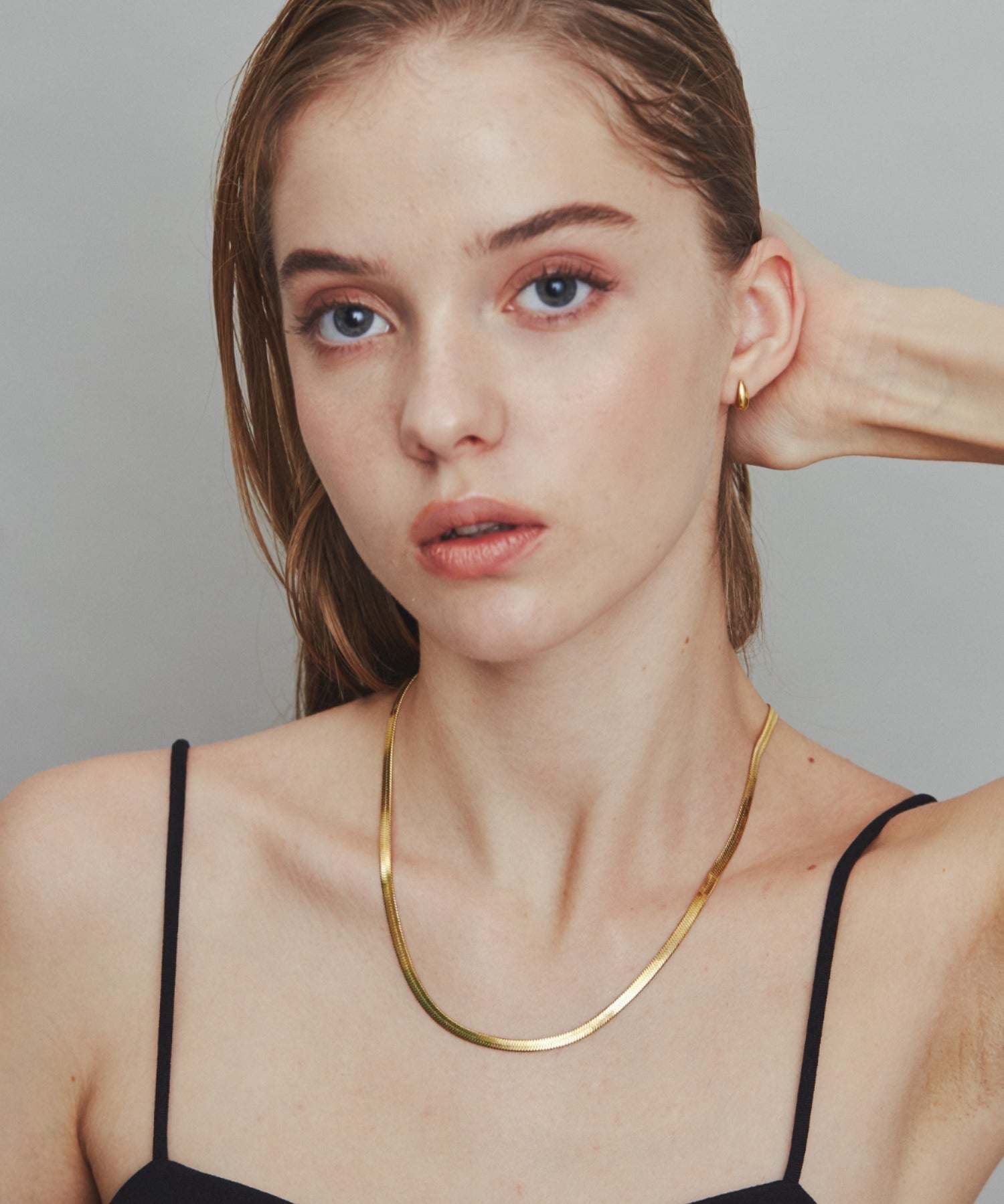 ciite' シーテ ネックレス 【 金属アレルギー対応 】 4mm スネークチェーンネックレス サージカルステンレス