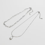 ciite' シーテ ネックレス 【 金属アレルギー対応 】 チェーン & パドロックネックレス 2セット