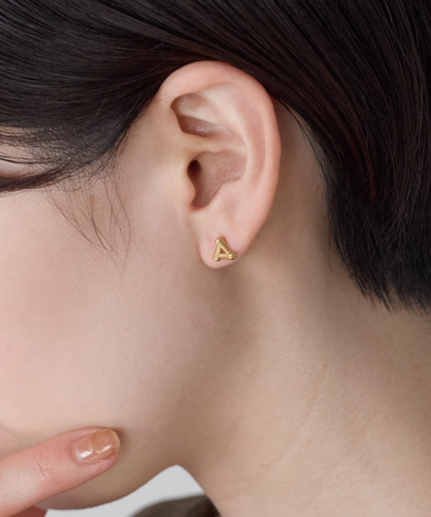 ciite' シーテ ピアス（両耳用） 【金属アレルギー対応】トライアングルピアス