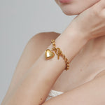 ciite' シーテ ブレスレット 【 金属アレルギー対応 】 ハートペンダント ブレスレット サージカルステンレス