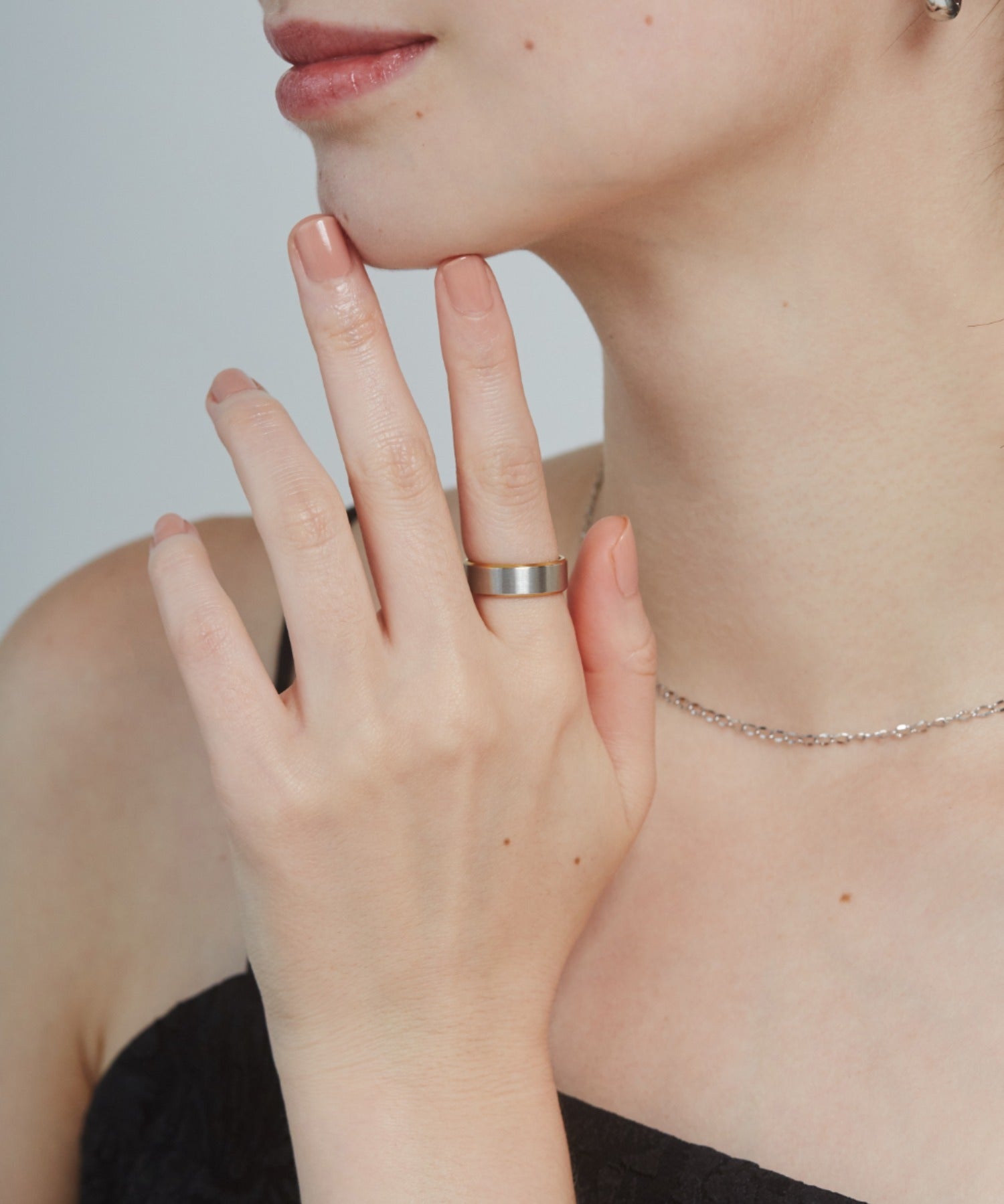 ciite' シーテ リング 【 金属アレルギー対応 】 バイカラーリング サージカルステンレス