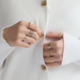 ciite' シーテ リング 【 金属アレルギー対応 】 ノットモチーフリング サージカルステンレス