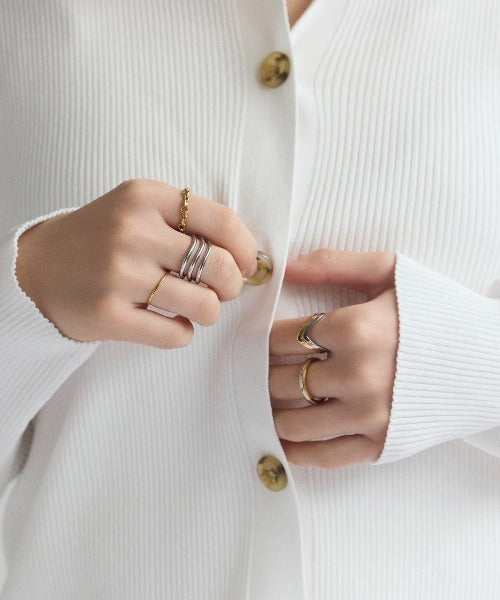 ciite' シーテ リング 【 金属アレルギー対応 】 ノットモチーフリング サージカルステンレス