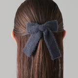 ciite' シーテ バレッタ/ヘアクリップ ファーライク リボン バレッタ