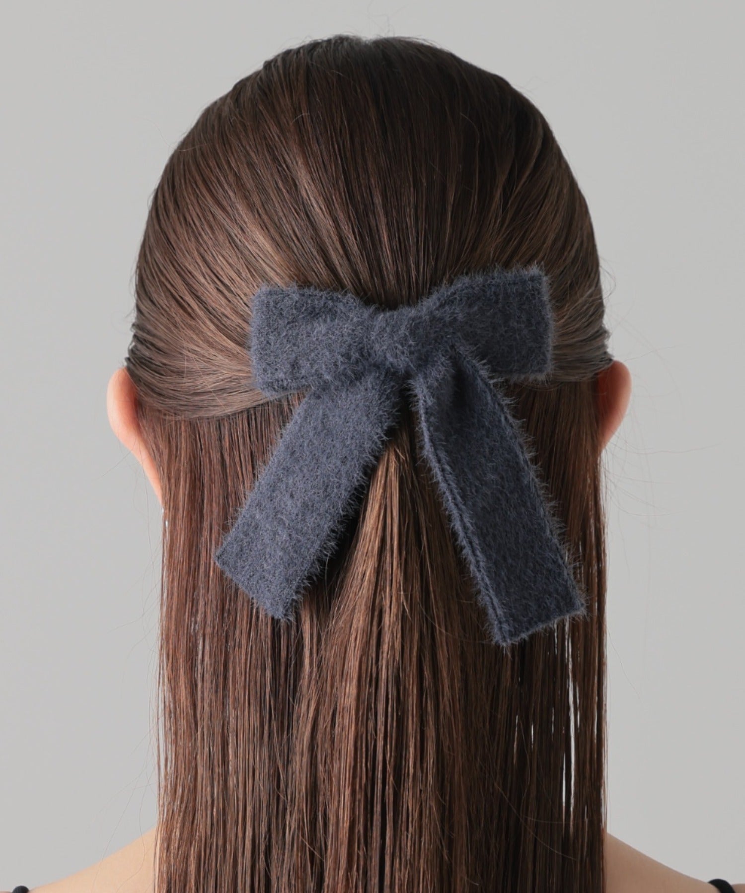 ciite' シーテ バレッタ/ヘアクリップ ファーライク リボン バレッタ