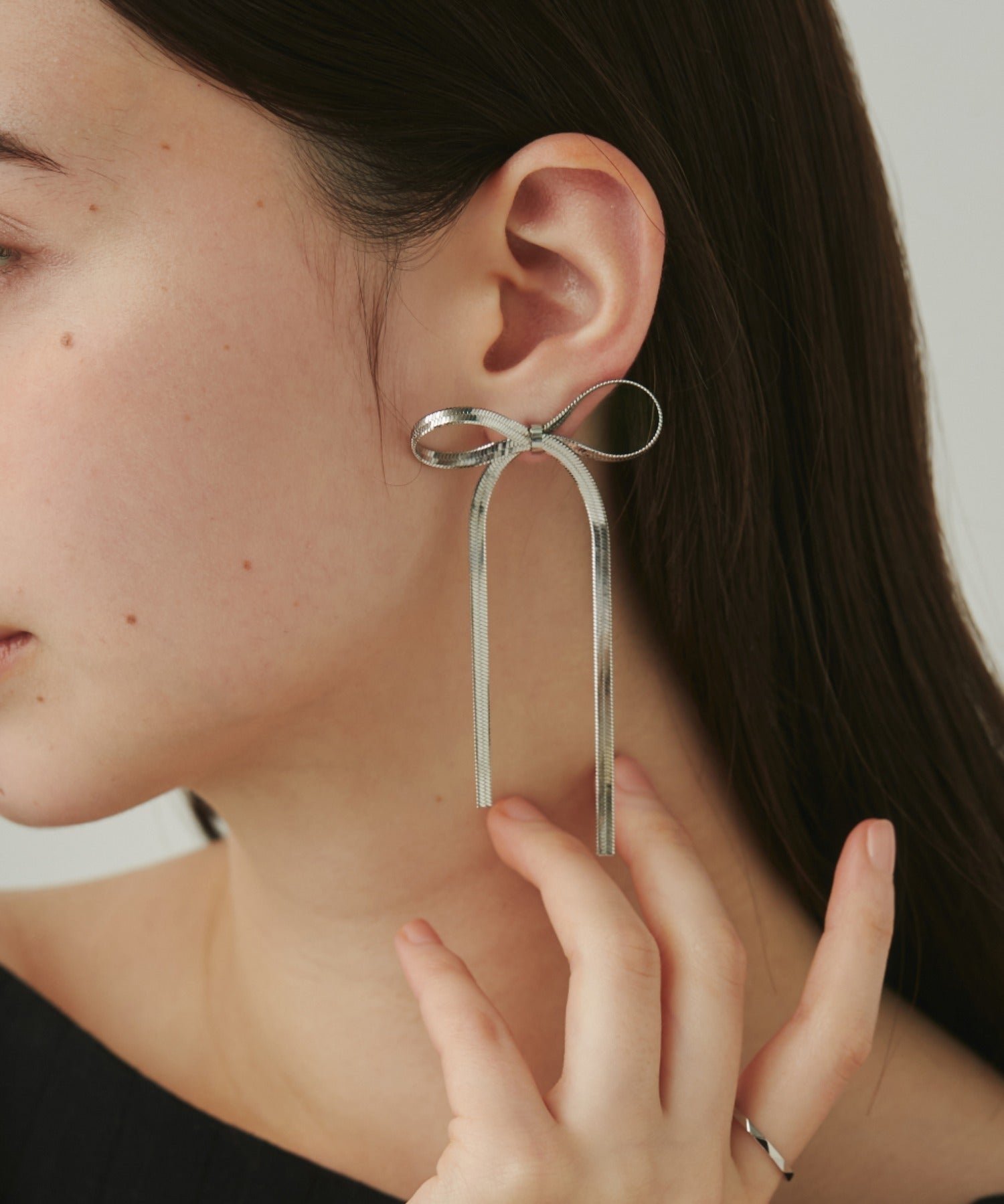 ciite' シーテ ピアス（両耳用） 【 金属アレルギー対応 】リボンピアス サージカルステンレス (両耳用)