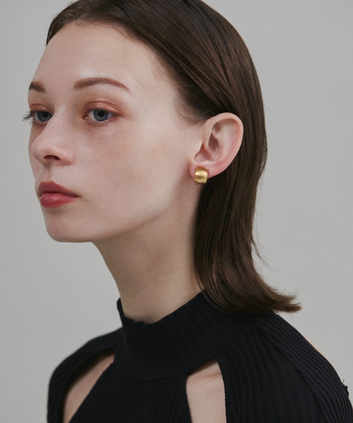 ciite' シーテ イヤリング 【 金属アレルギー対応 】 ぷっくりマットイヤリング サージカルステンレス (両耳用)