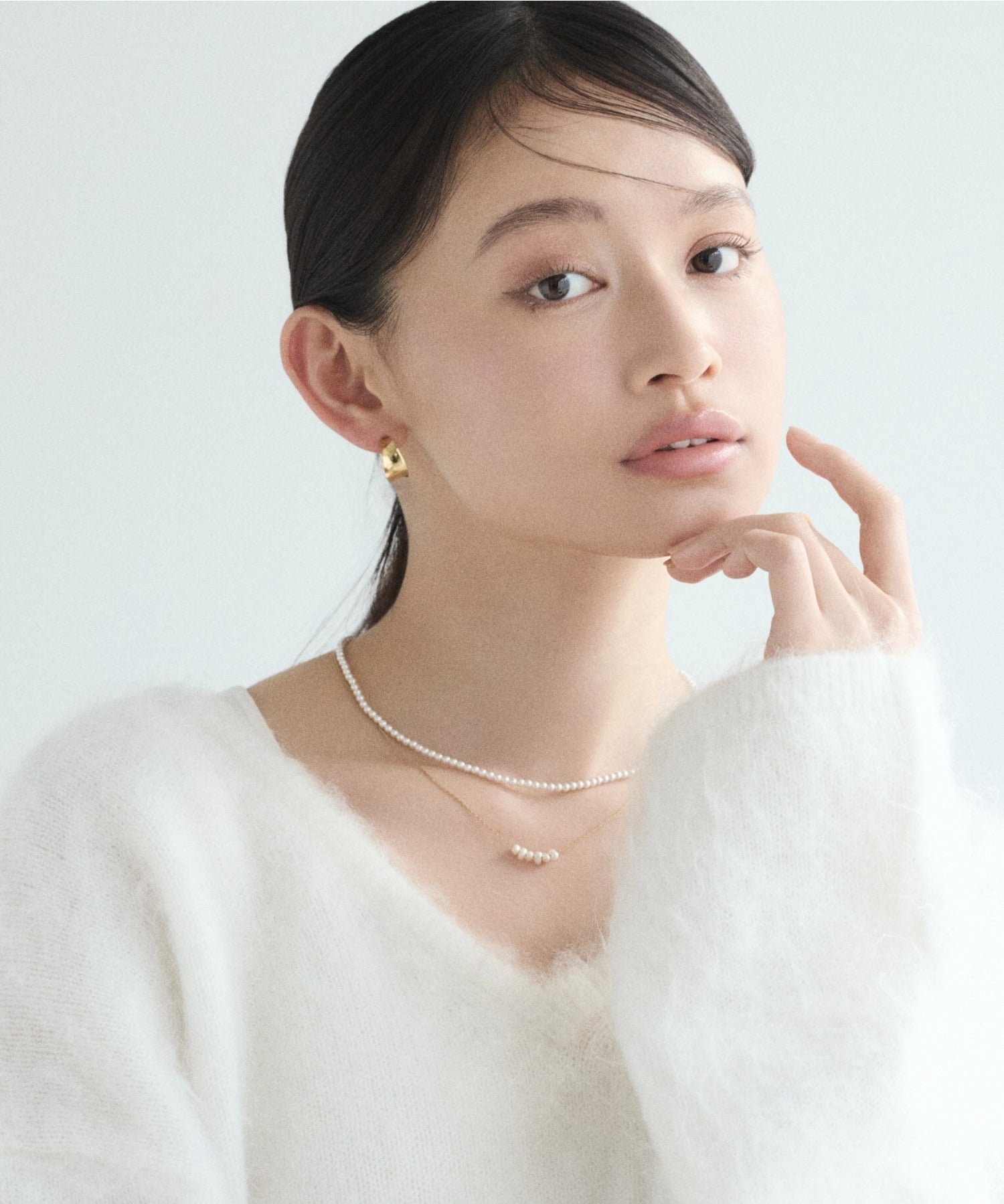 ciite' シーテ ネックレス 【 金属アレルギー対応 】 小ぶり淡水パールネックレス サージカルステンレス