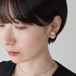 ciite' シーテ ピアス（両耳用） 2way ダブルパールピアス