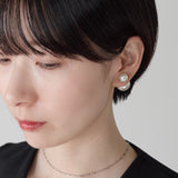ciite' シーテ ピアス（両耳用） 2way ダブルパールピアス