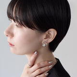 ciite' シーテ イヤリング シリコン付き デザインパールイヤリング
