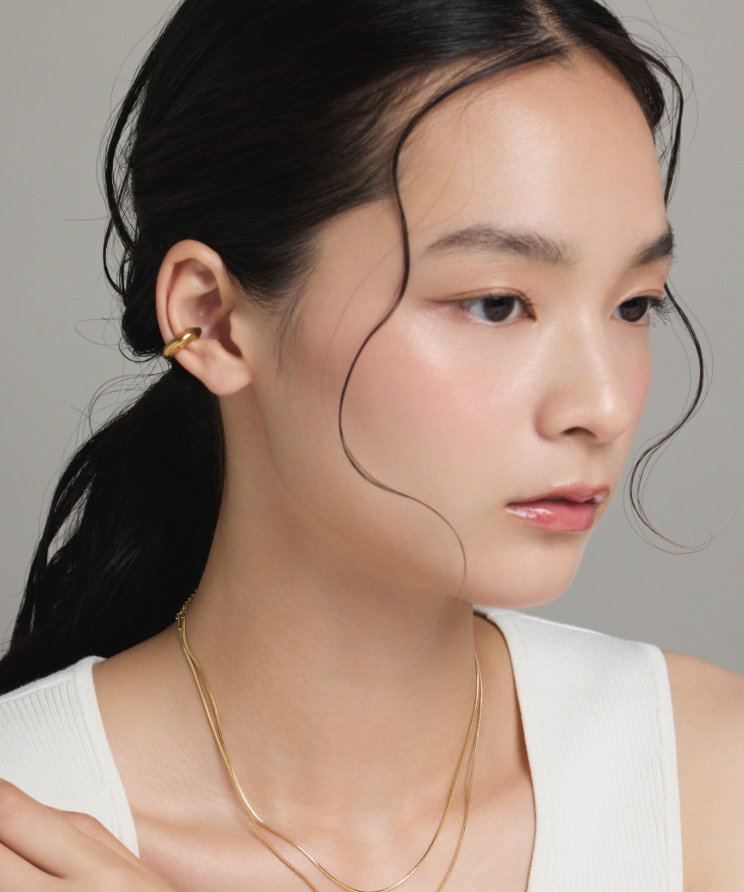 ciite' シーテ イヤーカフ 【 金属アレルギー対応 】 サークルイヤーカフ サージカルステンレス