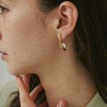 ciite' シーテ ピアス（両耳用） 【 金属アレルギー対応 】パールキャッチ デザインピアス サージカルステンレス