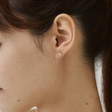 ciite' シーテ ピアス（両耳用） 【 金属アレルギー対応 】 ミニフラワー パールピアス サージカルステンレス（両耳用）
