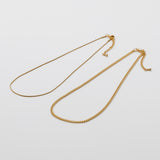 ciite' シーテ ネックレス 【 金属アレルギー対応 】 チェーンネックレス 2セット サージカルステンレス （38～43cm, 40～45cm）