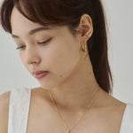 ciite' シーテ ピアス（両耳用） 【 金属アレルギー対応 】オーバルフープピアス サージカルステンレス（両耳用）