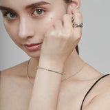 ciite' シーテ ブレスレット 【 金属アレルギー対応 】 グリッターチェーンブレスレット サージカルステンレス